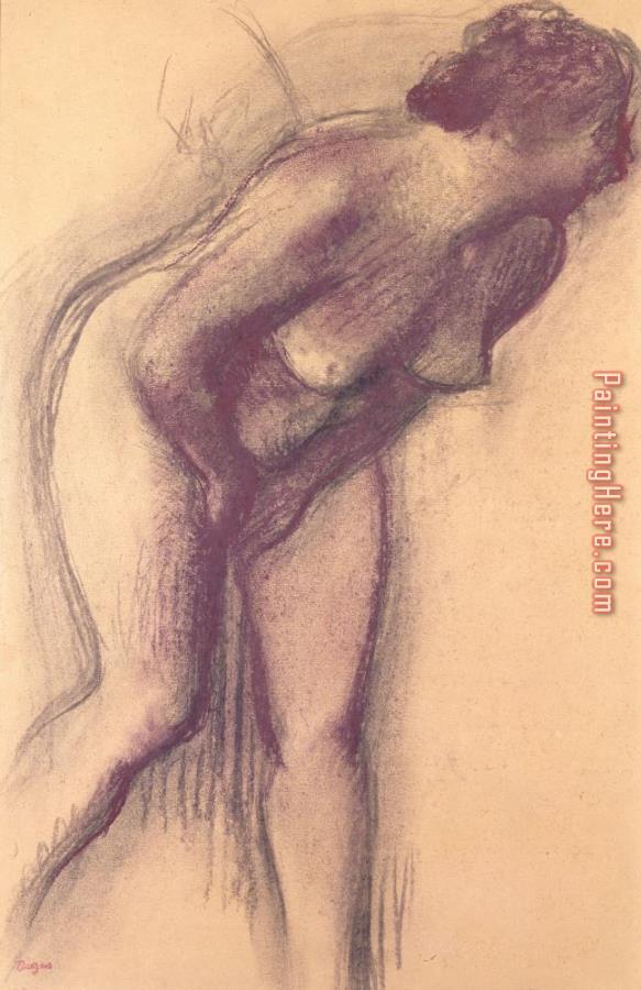 Edgar Degas Female Standing Nude